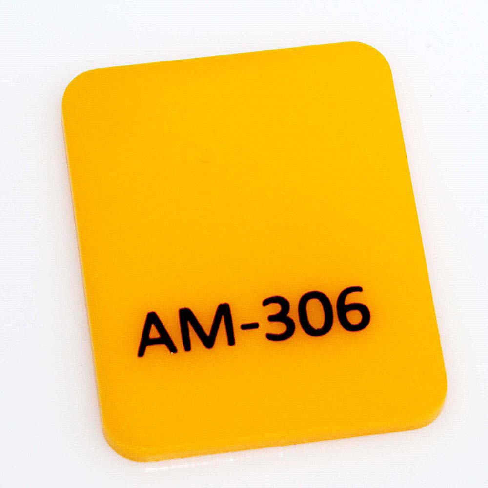 Chapa acrílico cast amarelo AM-306 2mmx1000x2000mm (promoção)