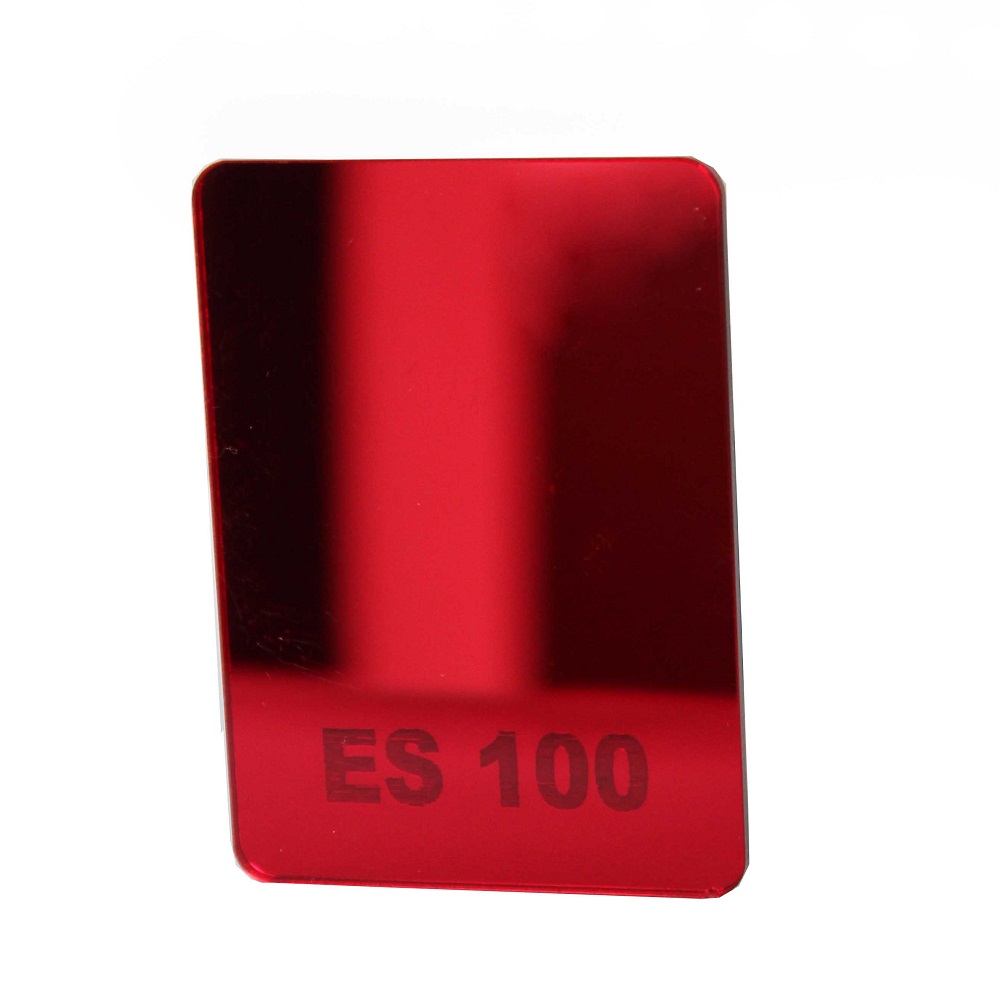 Chapa acrílico cast espelhada vermelho ES-100 2mmx1000x2000mm