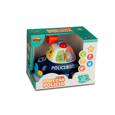 Baby Car Polícia com Luz E Som - ZOOP TOYS