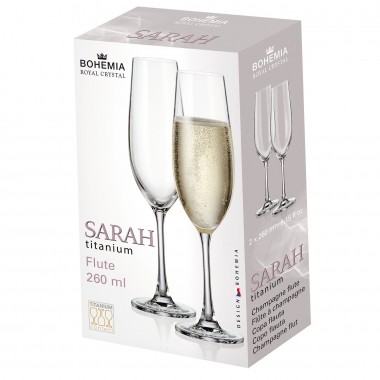 Conjunto 6 Peças De Taça De Champagne 260ml Sarah - Yin's Home