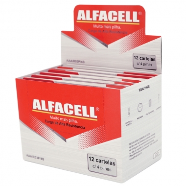Pilhas AAA Palito com 48 Unidades - Alfacell