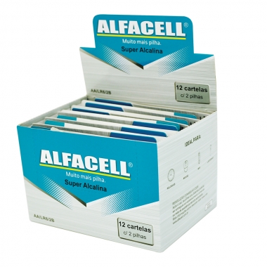 Pilhas AA Pequena Alcalina com 24 Unidades - Alfacell