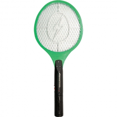 Raquete De Mata Mosquito Recarregavel Bivolt - Alfacell Verde