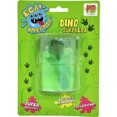Eca Divertida Com Dinossauro Surpresa Pote 110g - Dm Toys Sortida