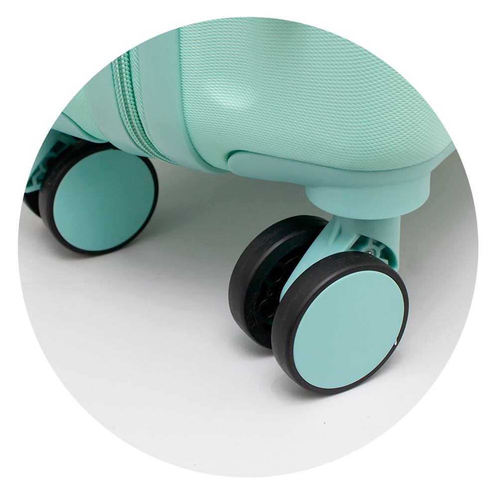 Mala de Viagem Verde ABS 28 (grande) com Roda 360 - emoji® by BRITTO®