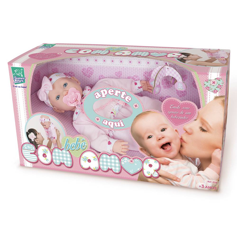 Boneca Bebê com Amor Super Toys