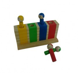 Brinquedo Educativo de Madeira Pula Fora