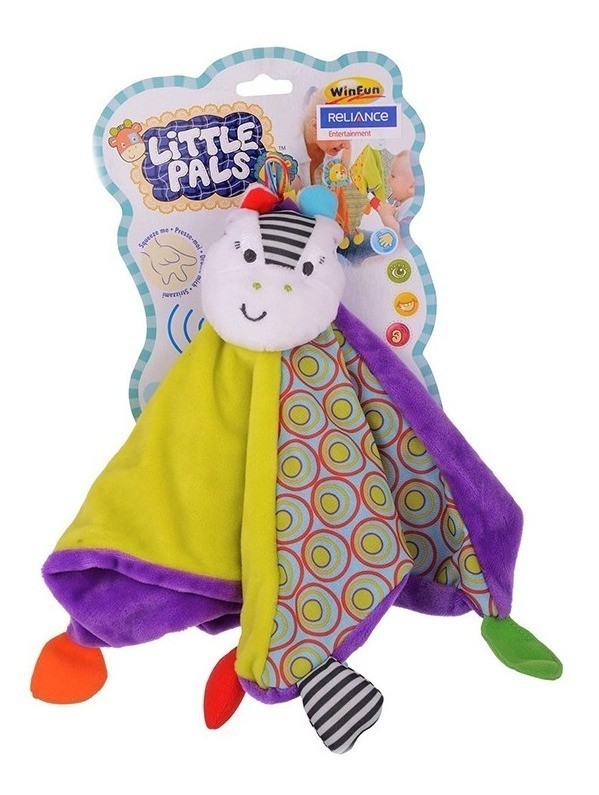 Naninha Zippy a Zebra Cobertor Aconchegante Brinquedo em Tecido para Bebe
