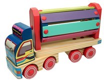Caminhão Sonoro Brinquedo de Madeira