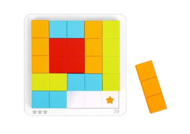 Jogo Tetris - Shape Game - Brinquedo Educativo de Madeira