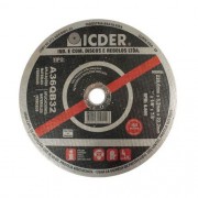 Disco de Corte para Aço Icder 2T 10 x 1/8 x 1