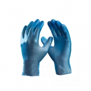 Luva De Vinil Azul Sem Amido Tamanho G (Pacote 100 Unidades) - Danny