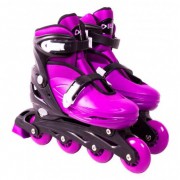 Patins In-Line Rollers Radical Roxo Pequeno 29-32 Bel Sports