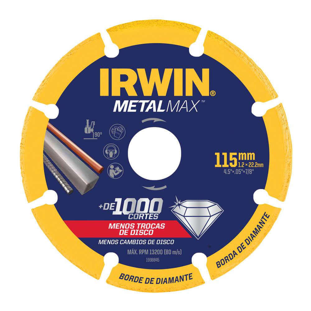Disco de Corte Diamantado MetalMax 4.1/2 x 7/8 Irwin
