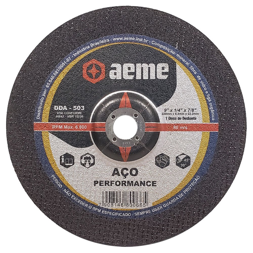 Disco de Desbaste para Aço / Inox Aeme DDA 503