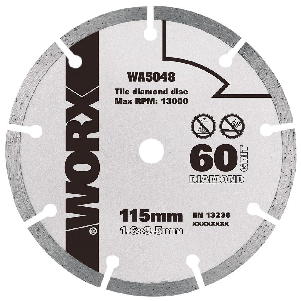 Disco Diamantado WA5048 115mm G60 para Serra Circular WX429/WX439 Worx