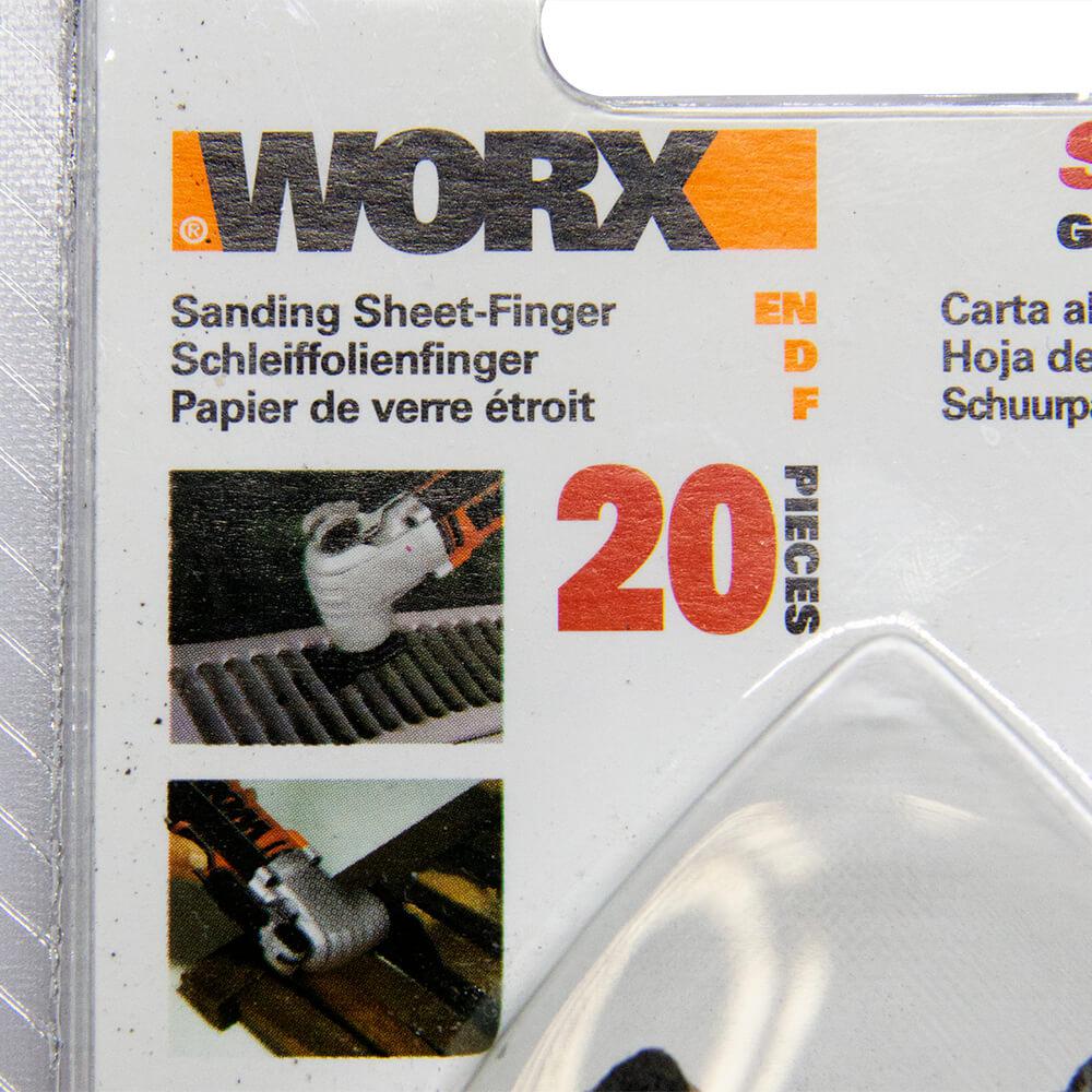 Lixa WA2125 Para Multiferramenta Worx 20 Peças
