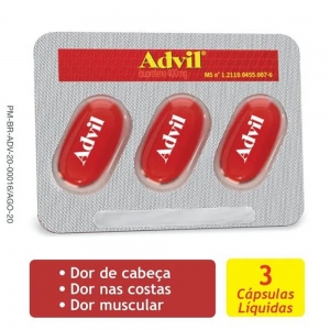Advil Extra Alívio 400mg 3 Cápsulas