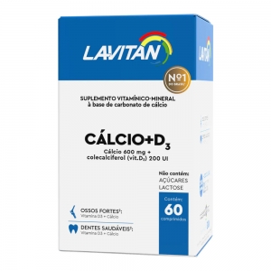 Lavitan Cálcio + Vitamina D 60 Comprimidos