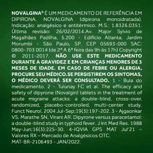 Novalgina 1g 10 Comprimidos Efervescentes