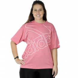 Camiseta Adidas Estampada Favourites Hazy Rose - Feminina