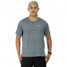Camiseta Nike Dry Fit Miler To SS Cinza - Masculina