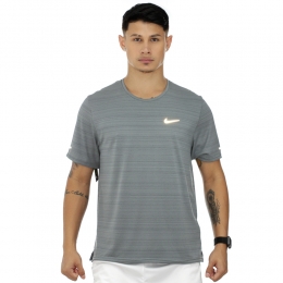 Camiseta Nike Dry Miller SS J Preto e Cinza - Masculina