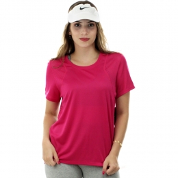 Camiseta Nike Mc Run Ss Pink Rosa - Feminina