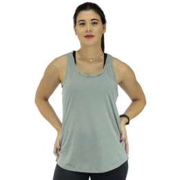 Camiseta Regata Nike Yoga Twist Tank Cinza - Feminina