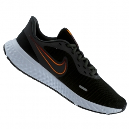 Tênis Nike Revolution 5 Preto e Cinza - Masculino