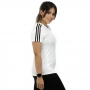 Camiseta Adidas 3 Listras Branca - Feminina