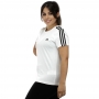 Camiseta Adidas 3 Listras Branca - Feminina