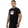 Camiseta New Era Logo MLB Preta e Vermelha - Masculina
