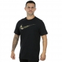 Camiseta Nike Dri-Fit Logo Camuflada Preta - Masculina
