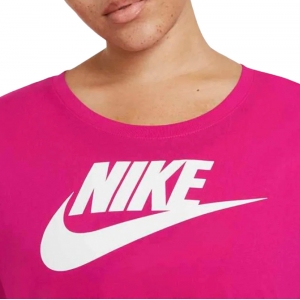 Camiseta Nike Essentials Icon Futura Plus Pink - Feminina