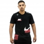 Camiseta Nike Slub Off PLCMT Preta e Vermelha - Masculina