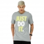 Camiseta Nike Sportswear JDI HBR Cinza e Verde - Masculina