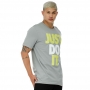 Camiseta Nike Sportswear JDI HBR Cinza e Verde - Masculina