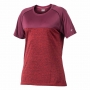 Camiseta Poker Glory Mescla Vermelha e Vinho- Feminina