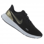 Tênis Nike Revolution 5 Premium Preto e Dourado - Feminino