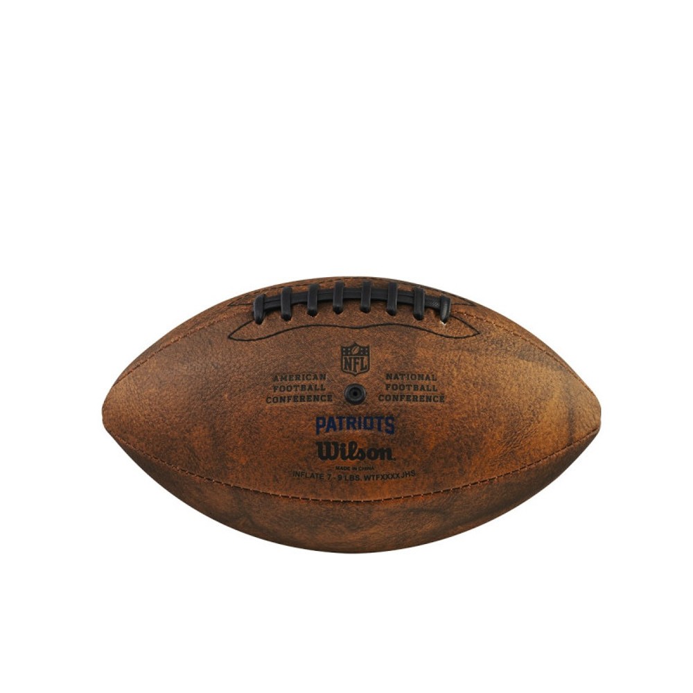 Bola de Futebol Americano Wilson NFL Team Jr. Marrom - New England Patriots