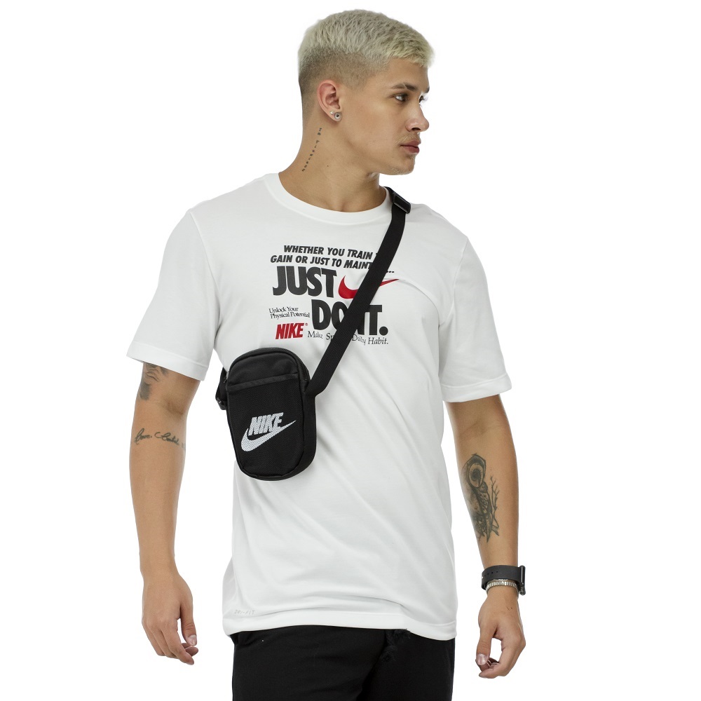 Bolsa Nike Shoulder Bag Heritage S Smit Preto - Unissex