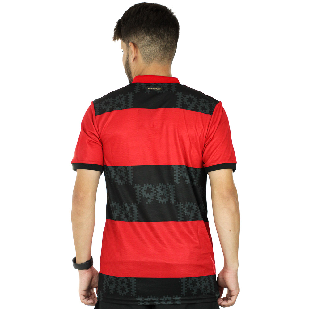 Camisa Adidas Flamengo I Vermelha e Preta - Masculina