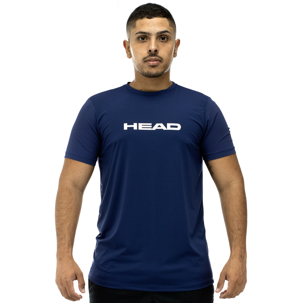Camiseta Head Lisa Básica Azul Marinho - Masculina