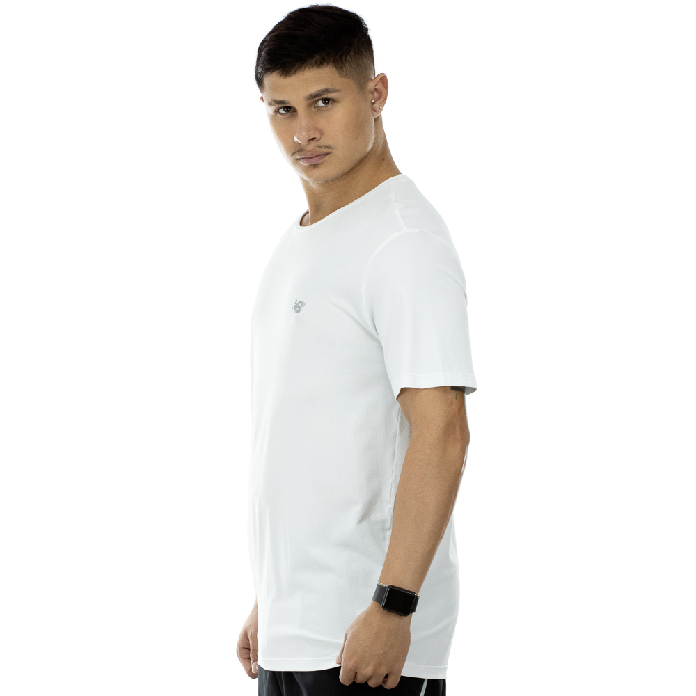 Camiseta New Balance Performance Poliamida Branco - Masculina