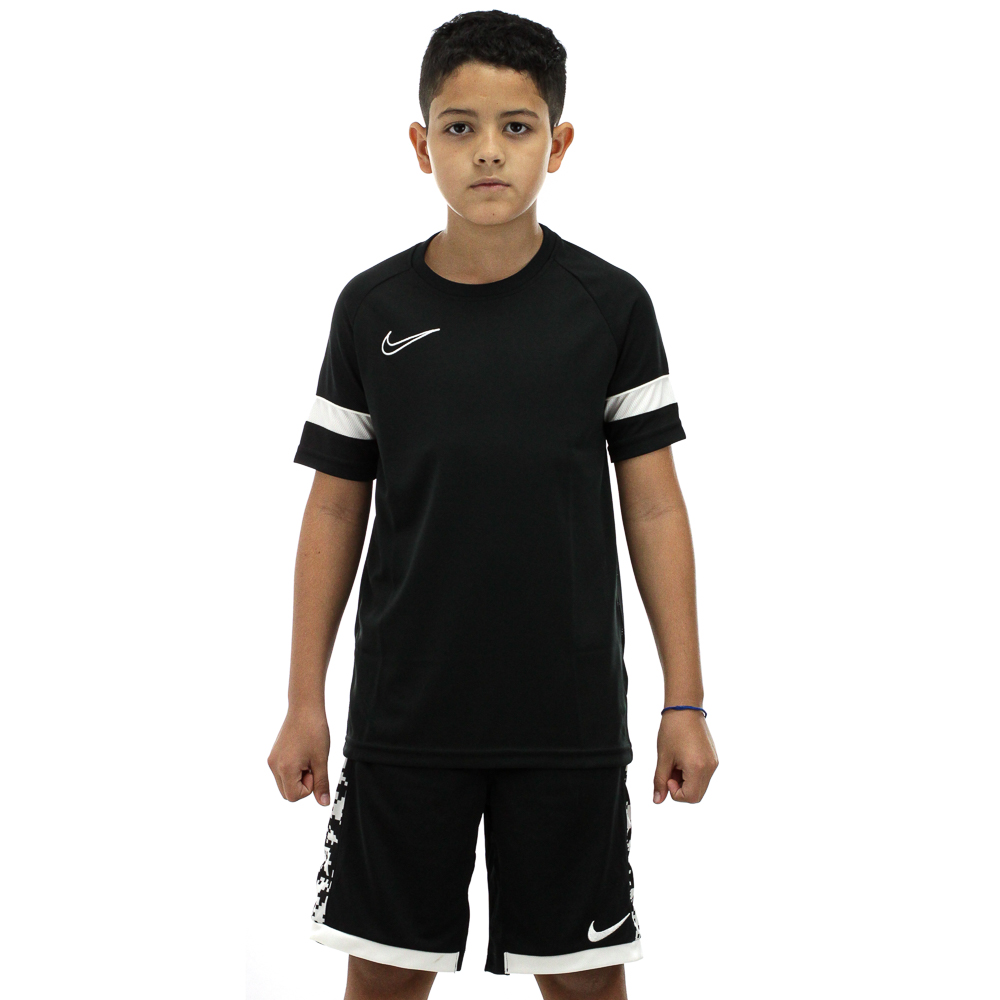 Camiseta Nike Dri-Fit Academy Preta e Branca - Infantil