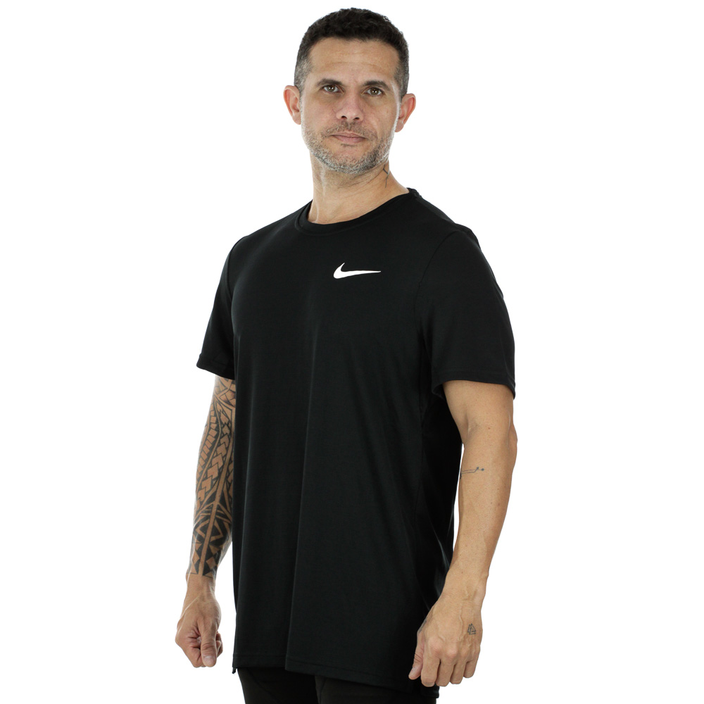 Camiseta Nike Dri-Fit Superset Preto e Branco - Masculina
