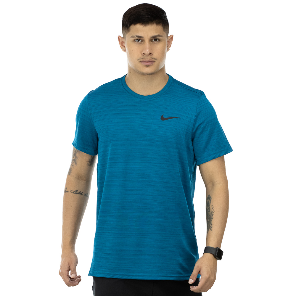Camiseta Nike Dry Superset Top Ss Azul - Masculina