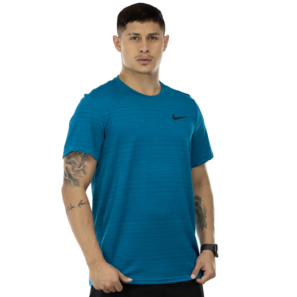 Camiseta Nike Dry Superset Top Ss Azul - Masculina