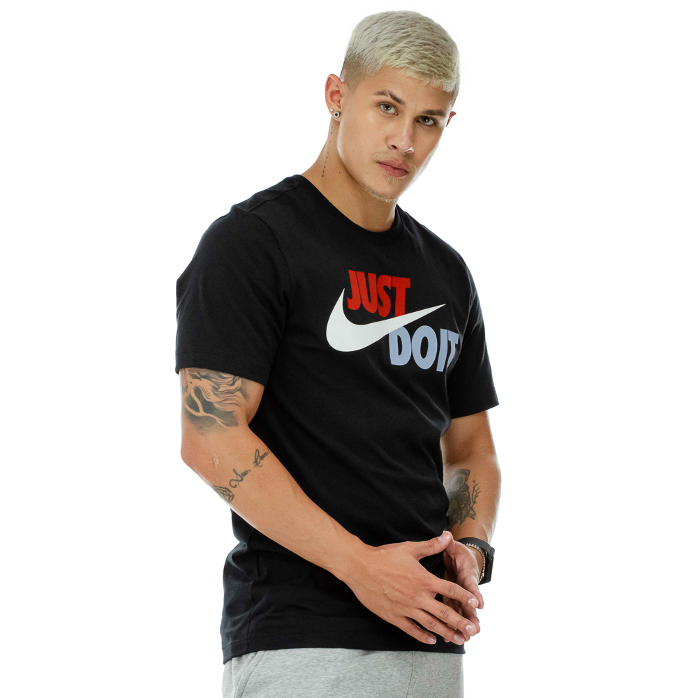 Camiseta Nike Mc Just Do It Swsh Preto - Masculina